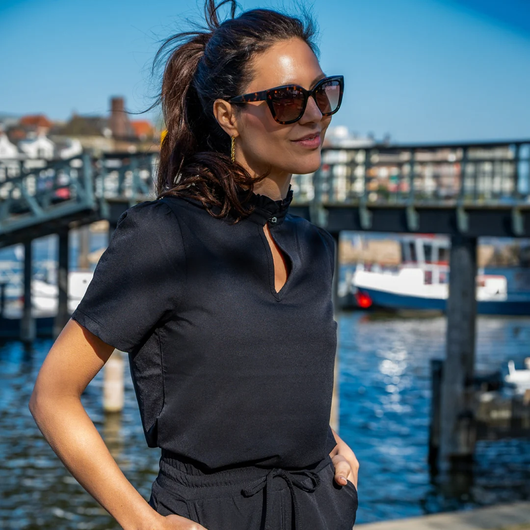 Top Ruche Travel | Zwart