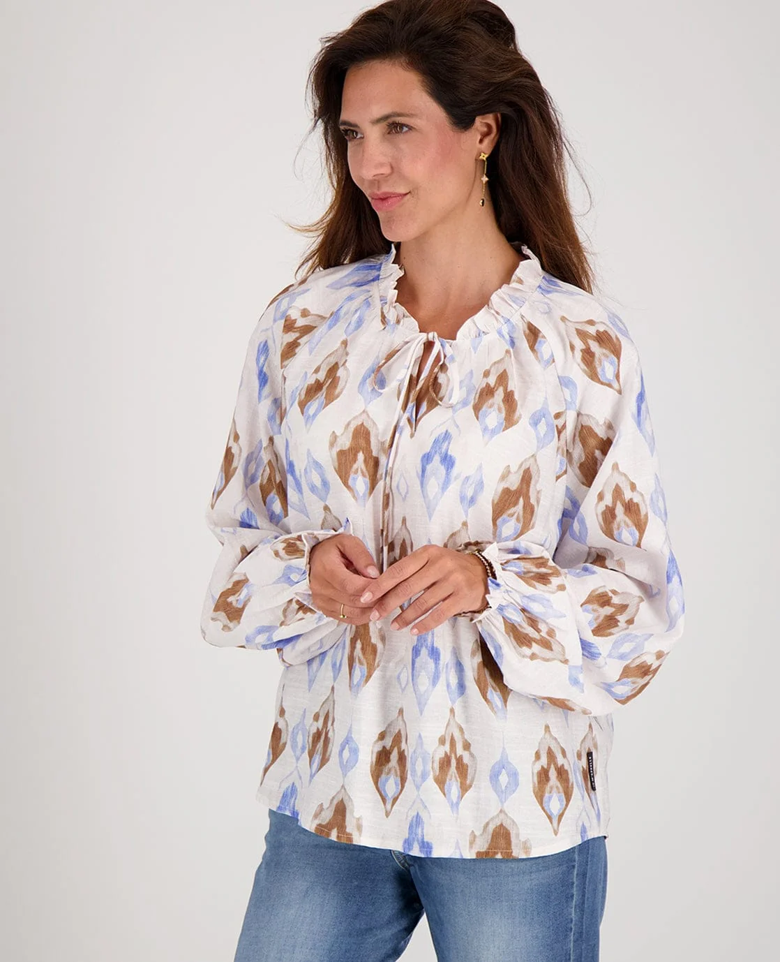 Top Ruffle | Multicolor / Blauw - Image 3