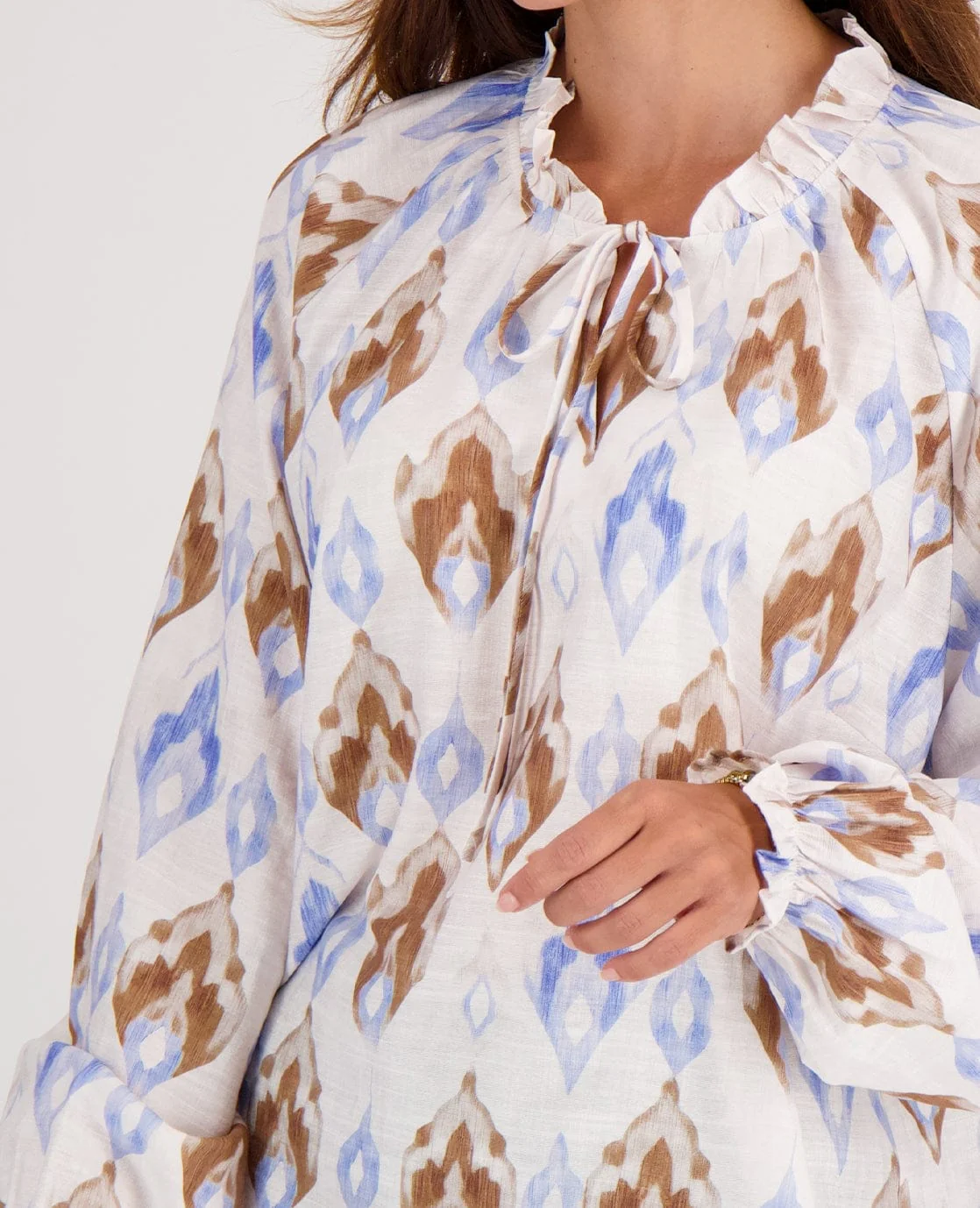 Top Ruffle | Multicolor / Blauw - Image 4