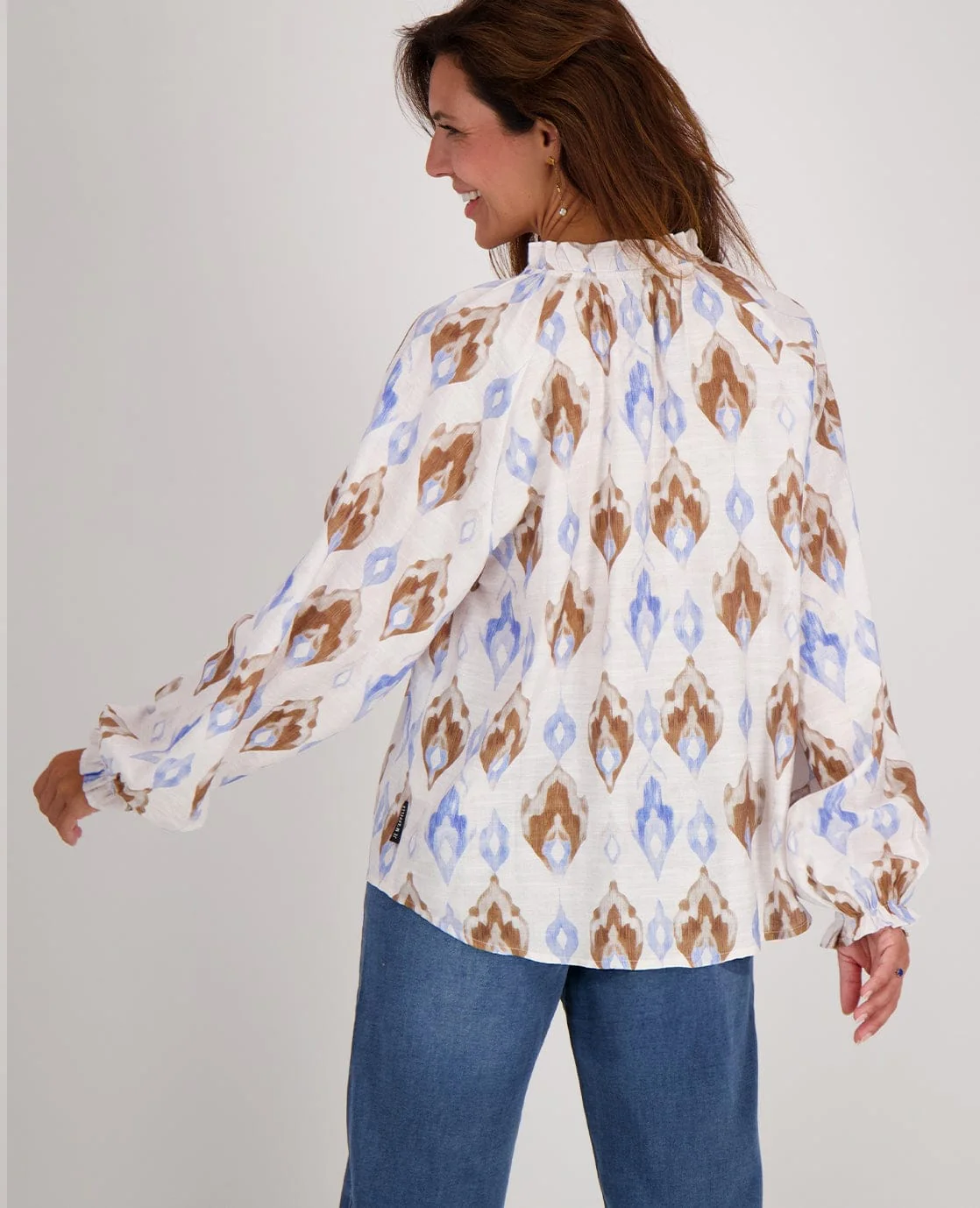 Top Ruffle | Multicolor / Blauw - Image 5