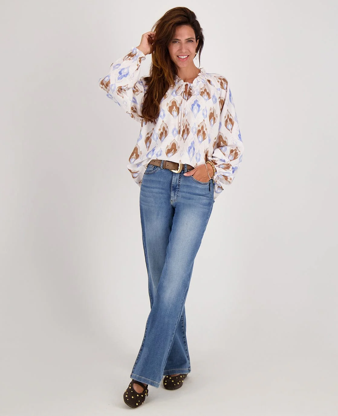 Top Ruffle | Multicolor / Blauw - Image 6
