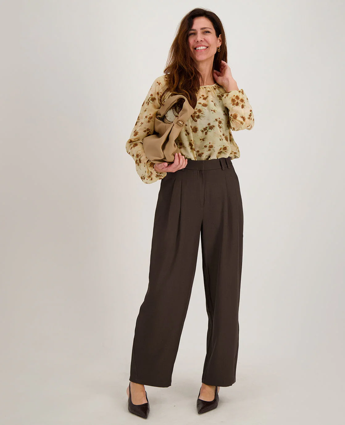 Top Seren | Soft Yellow / Brown Multicolor - Image 6