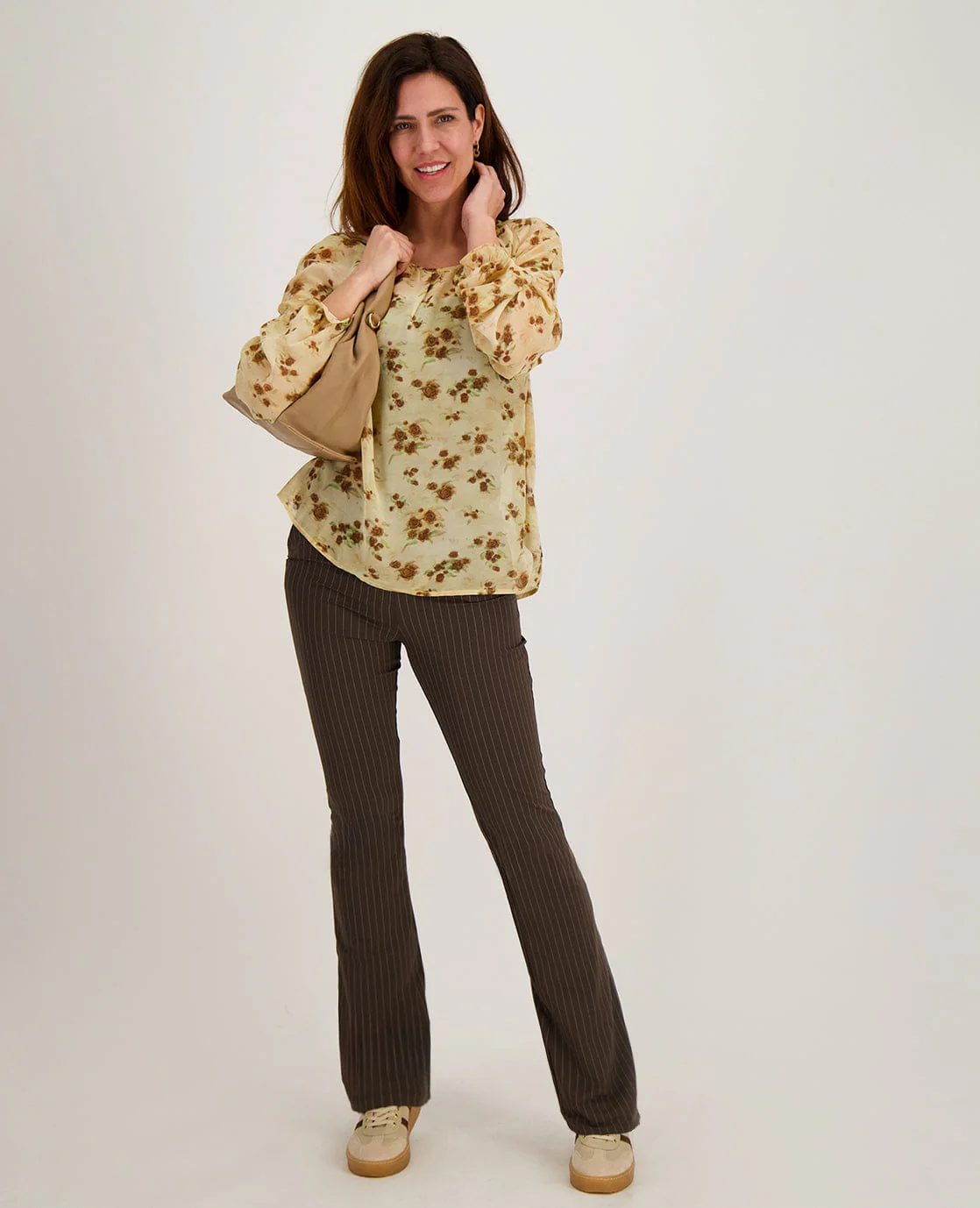Top Seren | Soft Yellow / Brown Multicolor - Image 7