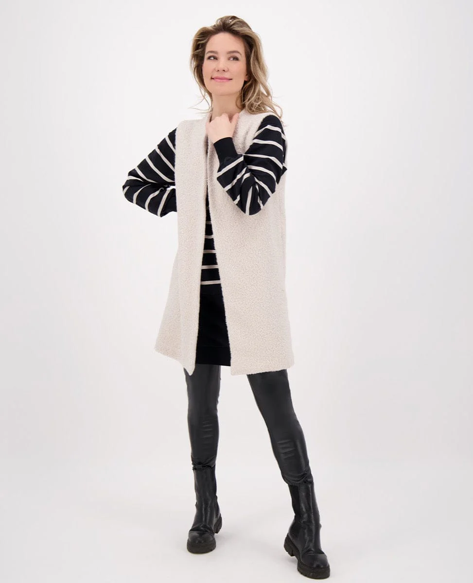 Vest Teddy Bouclé | Ecru - Image 11
