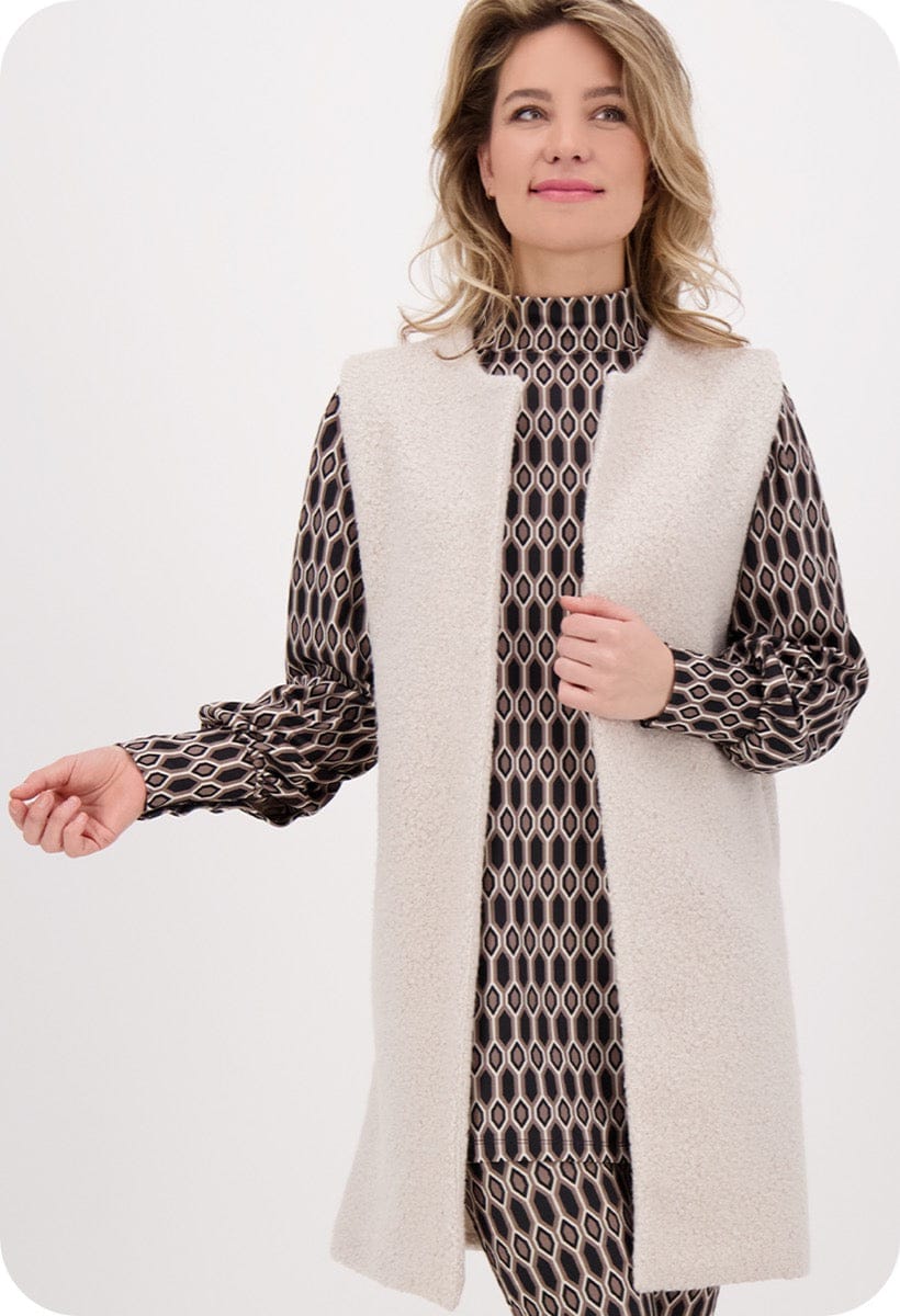 Vest Teddy Bouclé | Ecru - Image 2