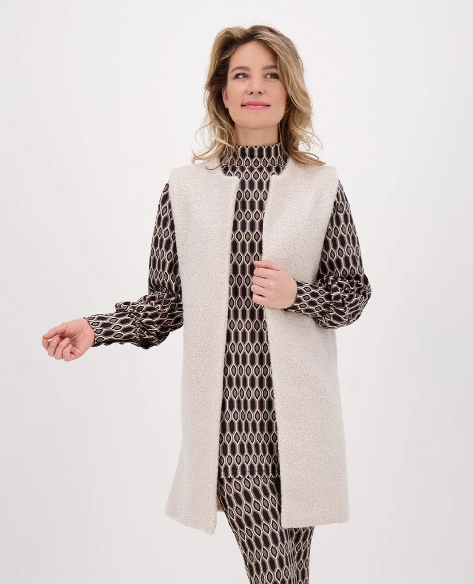 Vest Teddy Bouclé | Ecru - Image 6