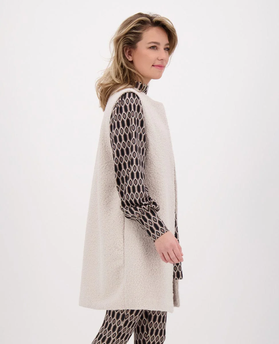 Vest Teddy Bouclé | Ecru - Image 7