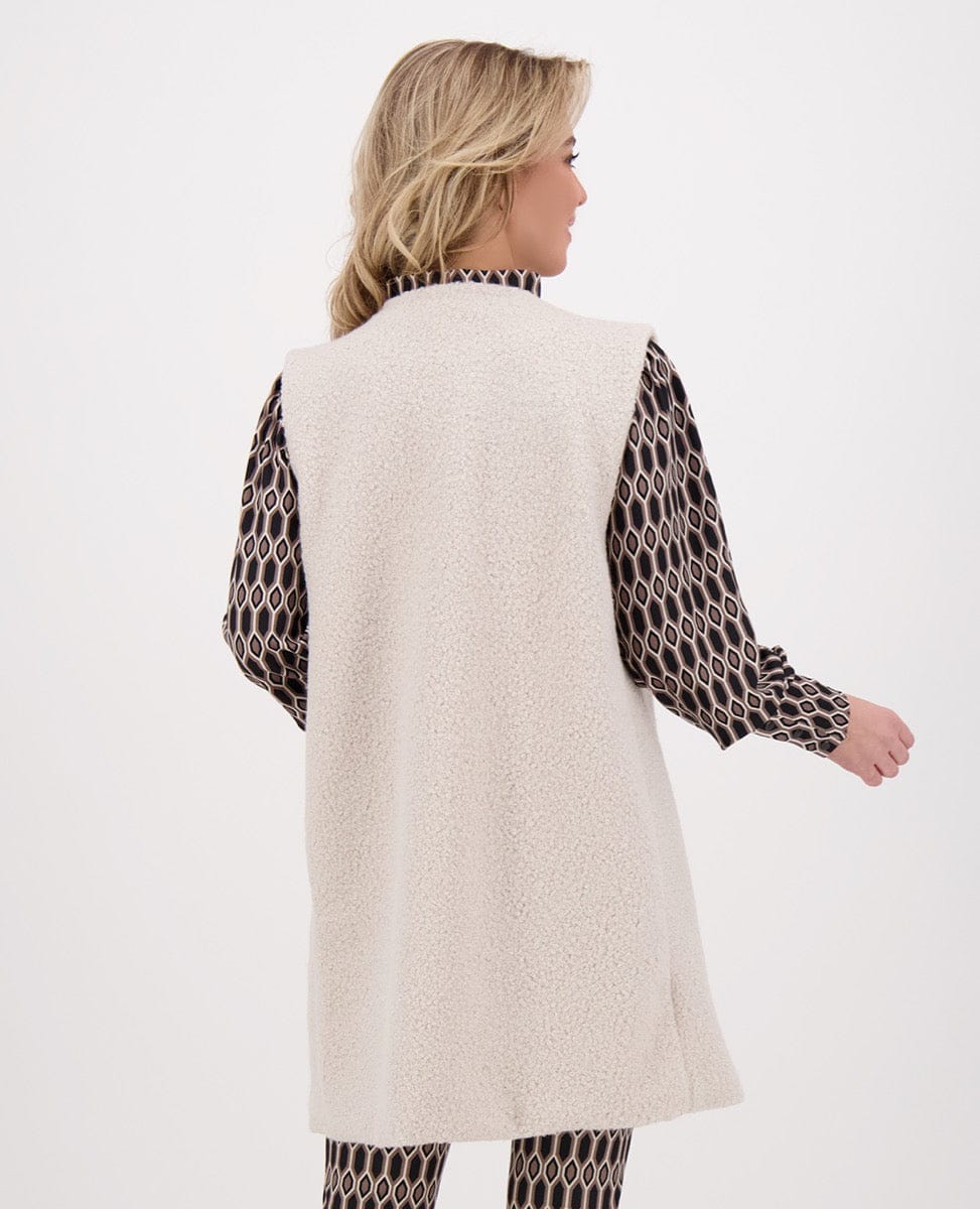 Vest Teddy Bouclé | Ecru - Image 9