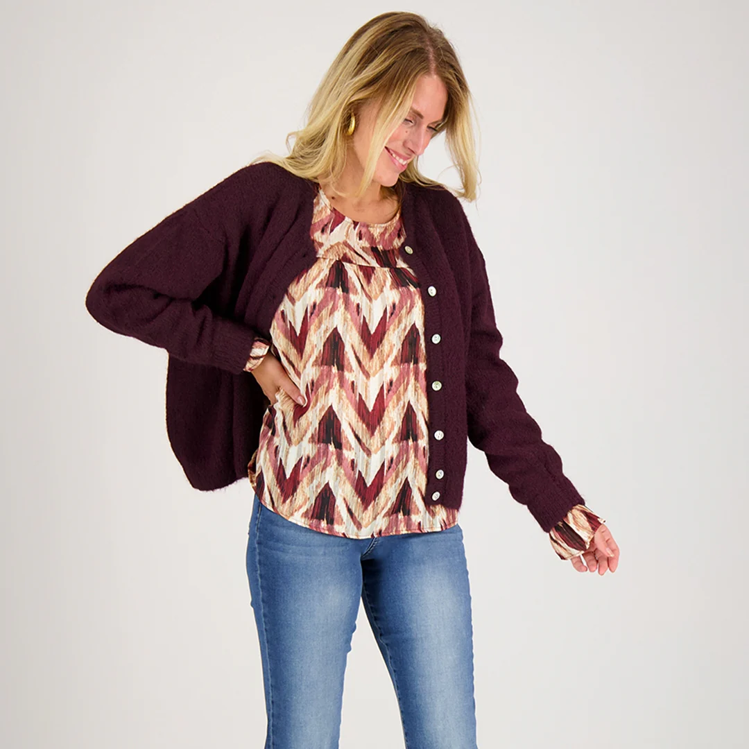 Veste Diede | Burgundy - Image 9
