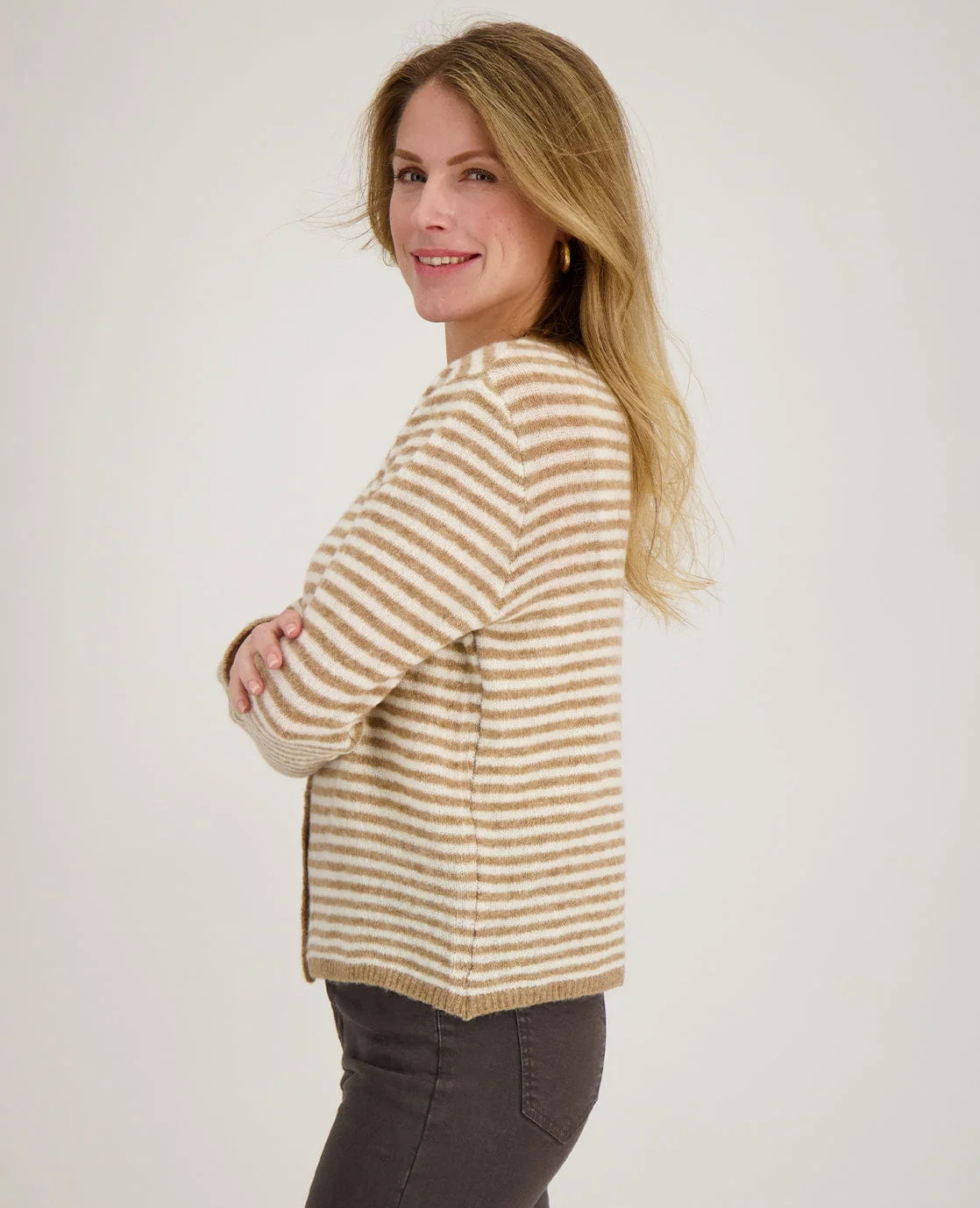 Veste Lara | Sahara / Off White - Image 5