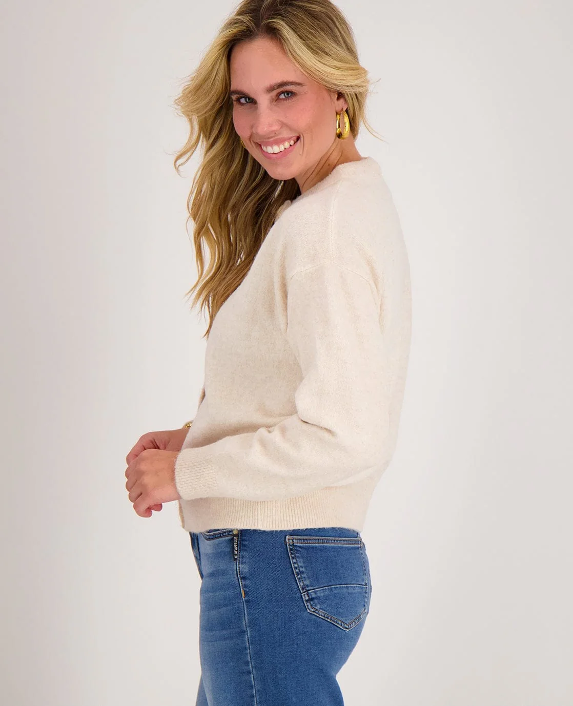 Veste Mara | Ecru Melange - Image 3