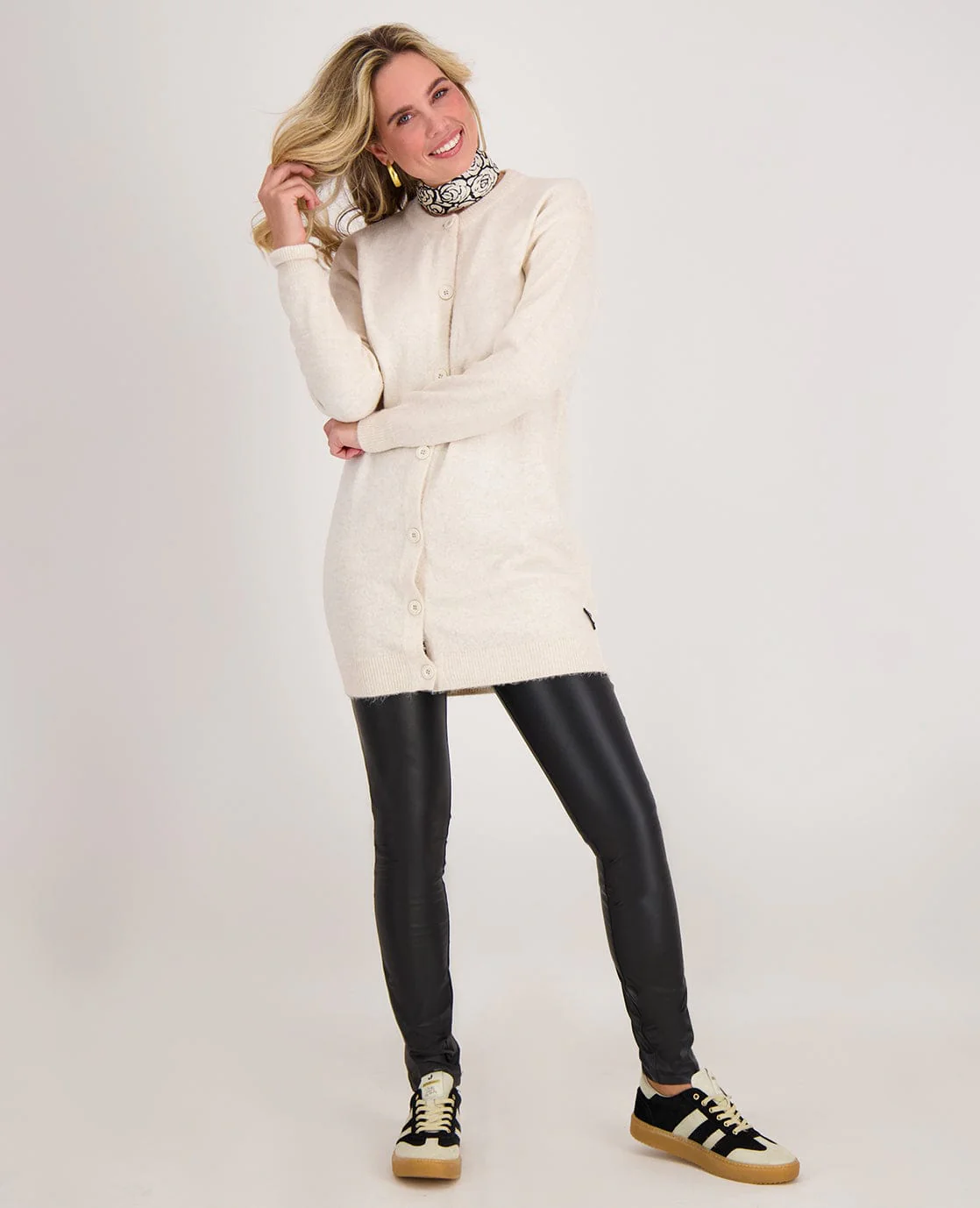Veste Mara Longue | Ecru Melange - Image 6