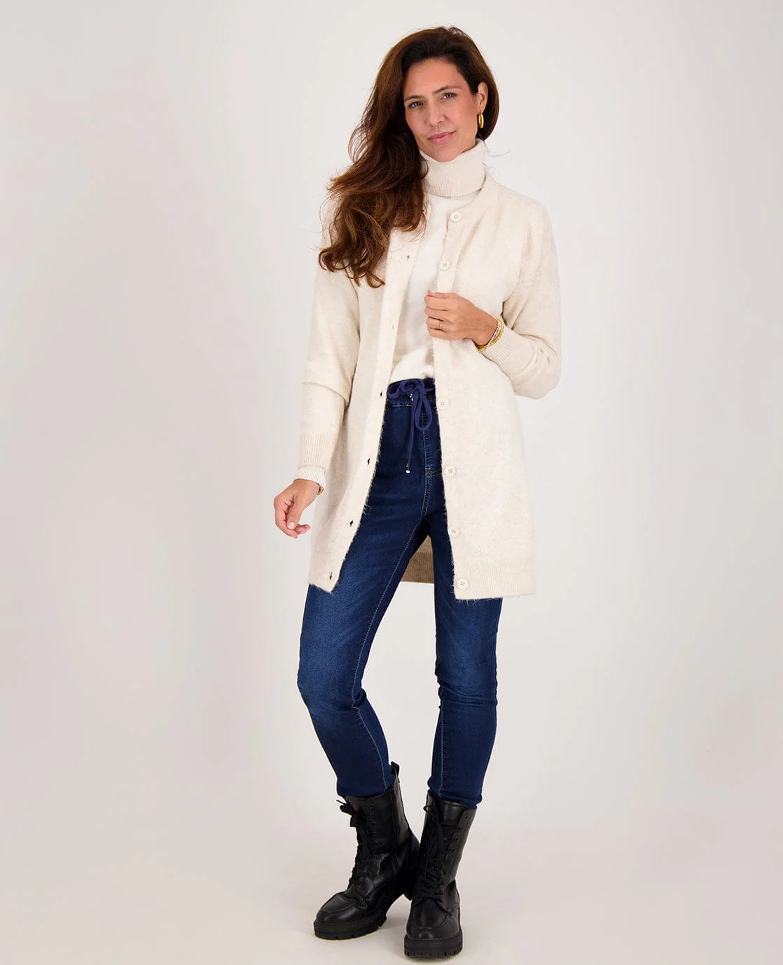 Veste Mara Longue | Ecru Melange - Image 7